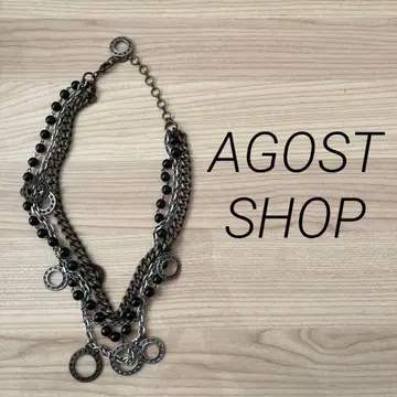 AGOST SHOP 4연 목걸이 앤티크 빈티지
