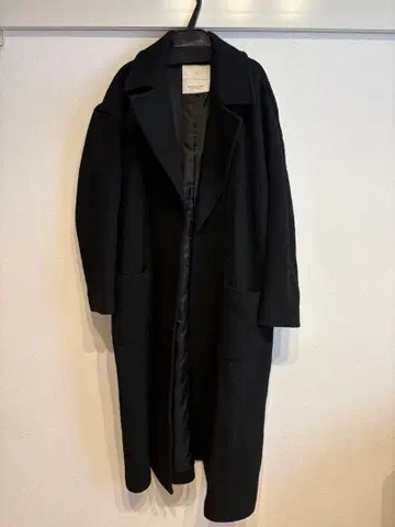 SLY 블랙 롱 코트 허리 벨트 포함