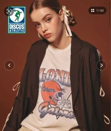 DISCUS 루즈 칼리지 맨투맨