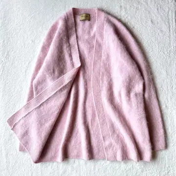 UNITED ARROWS 샤기 가디건 캐시미어 핑크 최근 모델