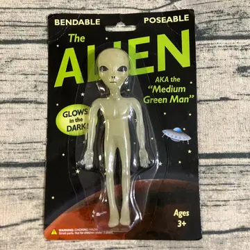 야광 우주인 벤더블 피규어 에이리언 글로우 인 더 다크 당시물