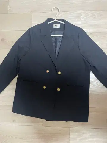 골드 더블 버튼 자켓 네이비