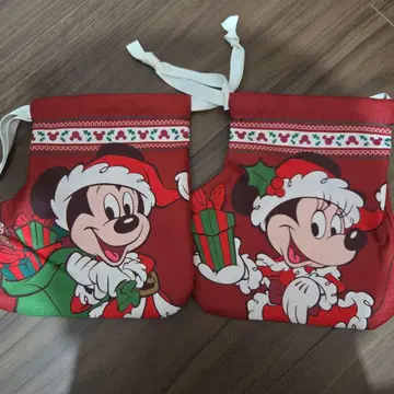 미키 미니 크리스마스 복조리 2개 세트