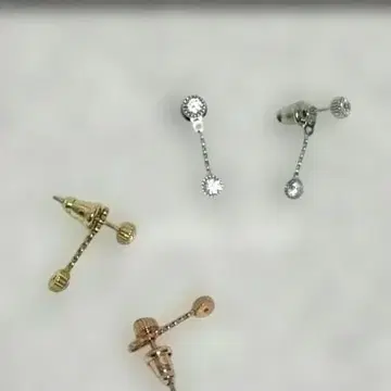 Sassy Angel 더블 지르코니아 귀걸이