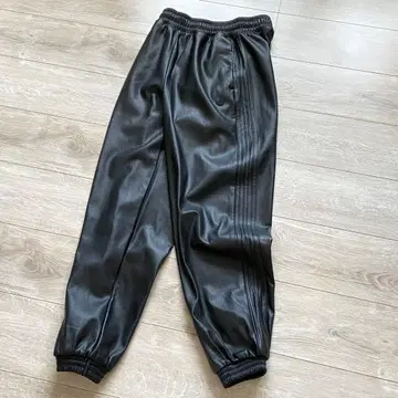 adidas 아디다스 인조 가죽 트랙 팬츠 L