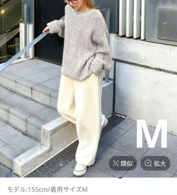 MODENORMCORE 컬러 트리밍 크루 풀오버 아이보리 M