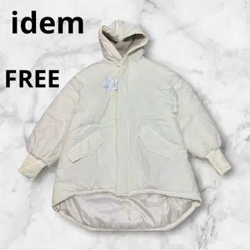 미사용 새상품 택 포함 충전솜 다운 블루종 자켓 idem 아이보리