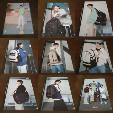 FILA 클리어 파일 & BTS 포토카드 세트