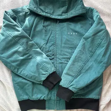 OBEY 플리스 라이닝 후드 자켓