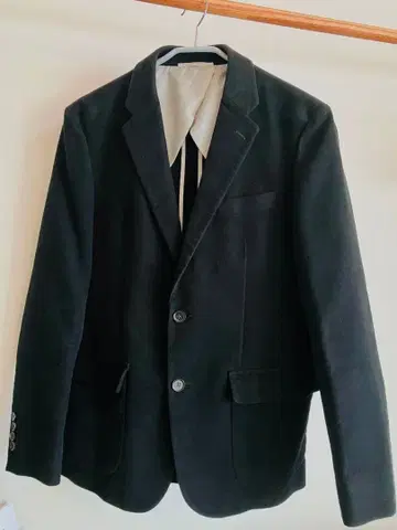 BEAUTY & YOUTH 블랙 벨벳 테일러드 자켓 새상품급