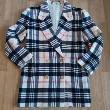 레이디스 뉴요커 체크 무늬 자켓