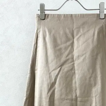 nano universe 롱 스커트 플레어 포켓 심플 안감 부착