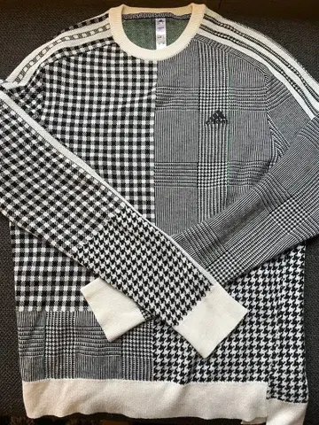 adidas 체크 무늬 스웨터 170/88A