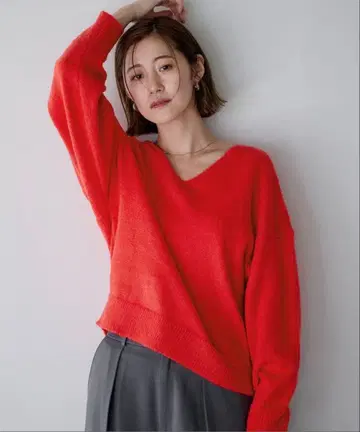 ur's 유어즈 울 블렌드 V넥 풀오버