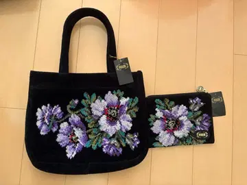 페이러 꽃무늬 토트백 동무늬 파우치 세트