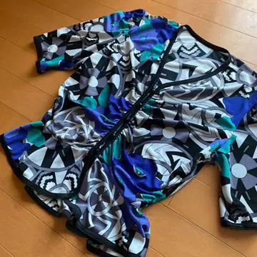 이타리야 기하학 패턴 허리밴딩 상의 7호