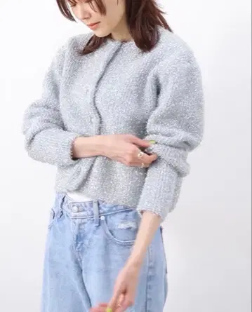스파클링 크롭 니트 가디건 저널 스탠다드 미사용 새상품