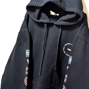 VANS 반스 로고 후드 맨투맨 블랙 L 구제 의류
