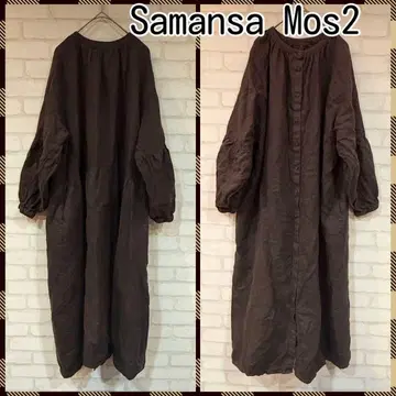 Samansa Mos2 전후 착용 2WAY 린넨 원피스