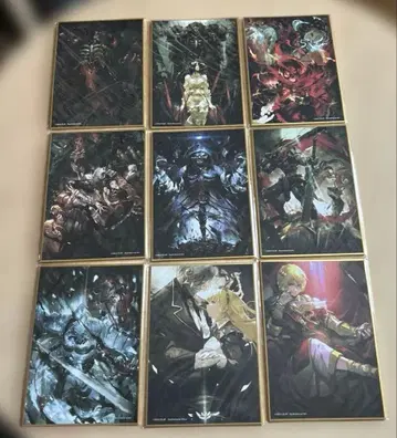 미개봉 새상품 온라인 복권 오버로드 IV 색지 9장 세트 판매만