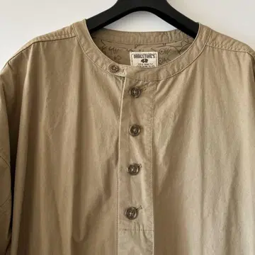 택없는 새상품 drug store's 밴드 카라 루즈핏 코트