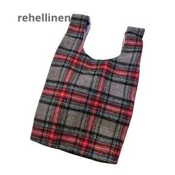 새상품급 rehellinen 체크 백 울