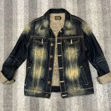 BLACK FLAME 빈티지 데님 자켓