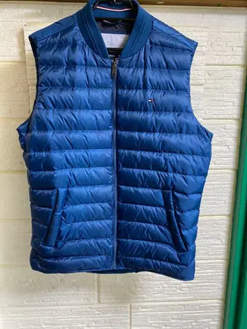 TOMMY HILFIGER 다운 베스트 L 네이비