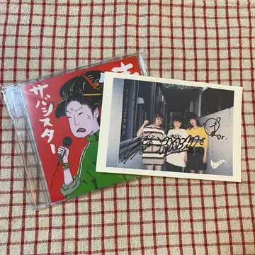 사바시스터 친필 사인 엽서 사바노이치 초회 프레스 CD