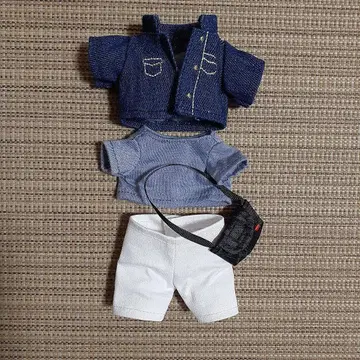 누이모즈 데님 자켓 팬츠 세트 아웃도어 보이 미니백 포함