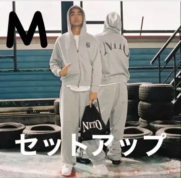 [ 즉시 완판 ] KEIJU N.I.T.O 맨투맨 셋업 후디 팬츠