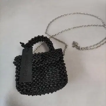 미사용 The Bagmati 미니 비즈 숄더백 블랙