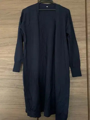 유니클로 울 롱 가디건 M 다크 네이비 새상품