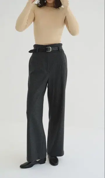 클라네 HIGH WAIST WIDE PANTS