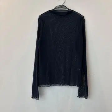 IENA 도트 튤 풀오버 플로키 터틀넥 보틀넥