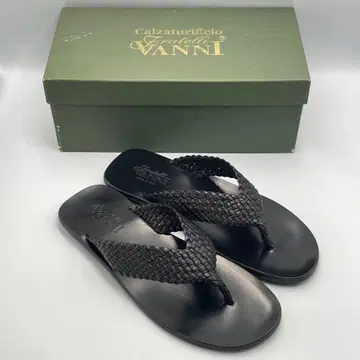 F 미사용품 Fratelli Vanni 남성용 샌들 27.5-28cm