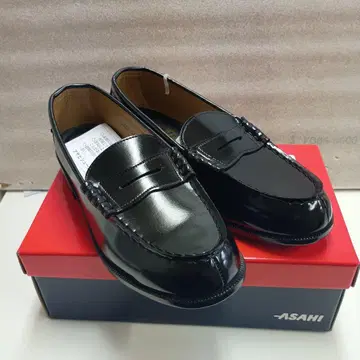 [아사히] 로퍼 통학 신발 인조 가죽 LA8607