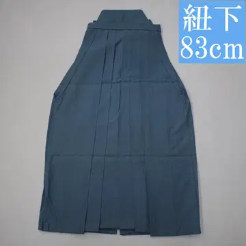 M07-22 순수 실크 남자 하카마 마죠형 탁한 네이비 계열