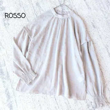 어반 리서치 ROSSO * 플로키 도트 쉬폰 블라우스 F 사이즈