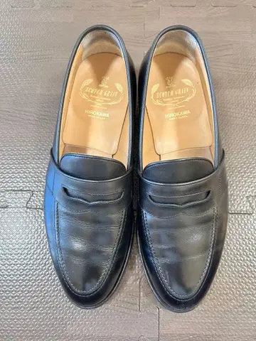 스코치 그레인 가죽 신발 태슬 로퍼 3511BL EEE