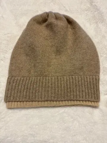 캐시미어 100% 비니 오가닉 브라운