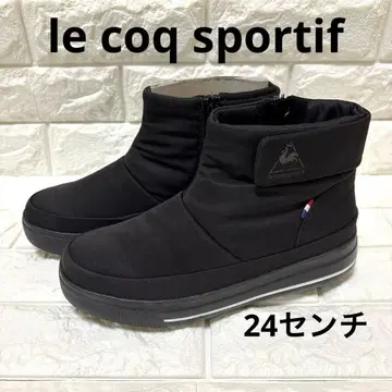 미사용품 [르꼬끄 스포르티브] 통굽 숏부츠 우천 겸용 24cm