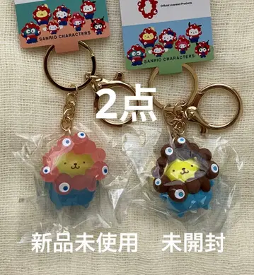 [ 2개 ] 산리오 입체 마스코트 키링 폼폼푸딩
