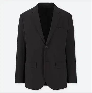 새상품급 유니클로 감동 자켓 (울트라 라이트 코튼 라이크) 블랙 L