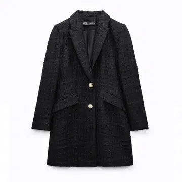 ZARA 트위드 롱 자켓