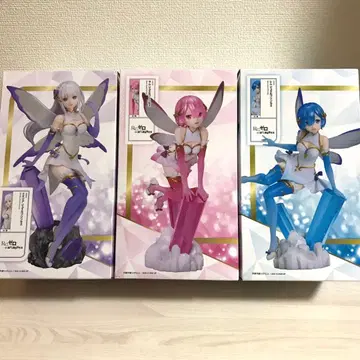 리제로 라운드원 한정판 피규어 렘 라무 에밀리아