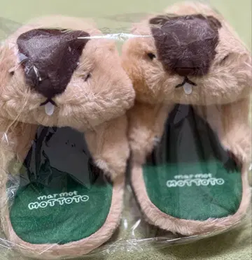 마모트의 더 안아주는 봉제 인형 슬리퍼 하마모토 1