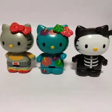 헤이세이 레트로 헬로키티 콜렉션 블록 피규어 마스코트 3개 세트