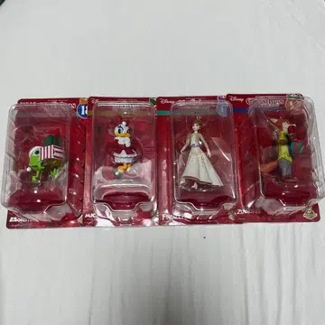 디즈니 크리스마스 오너먼트 복권 4종 세트