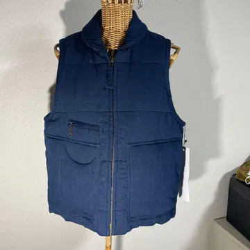 네이비 다운 베스트 지퍼 포함